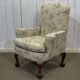 1930s English Chippendale walnut armchair