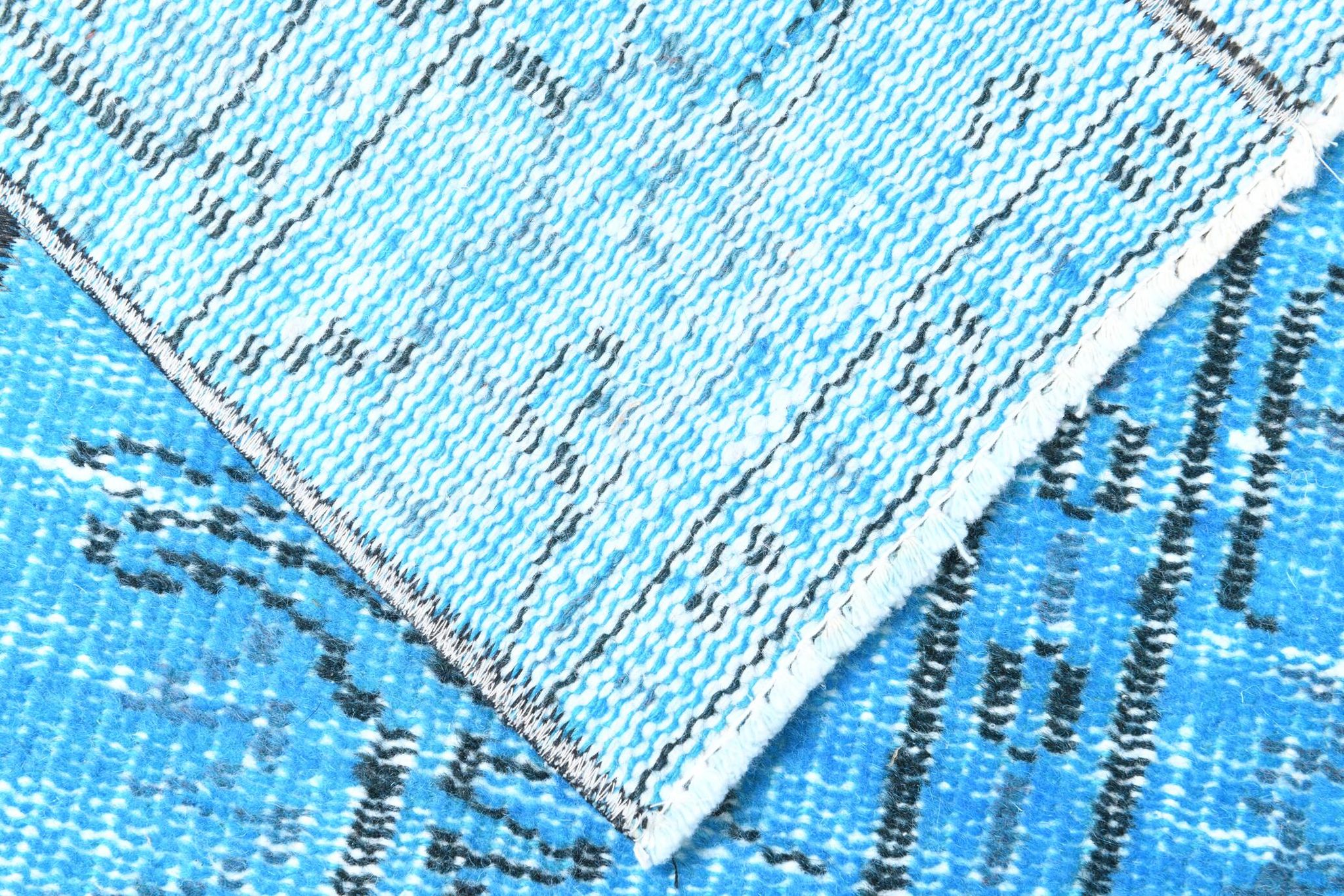 2x9 Vintage Light Blue Kitchen Runner Rug, 65x276Cm