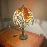 Lampe bronze femme