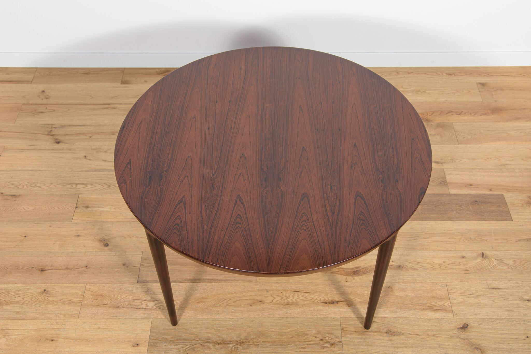 Mid-Century Round Rosewood Coffee Table by Severin Hansen for Haslev Møbelsnedkeri, 1960s