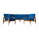 Model 121 Paper Knife Easy Chairs and Sofa by Kai Kristiansen for Magnus Olesen, 1960s, Set of 3