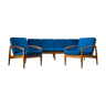 Model 121 Paper Knife Easy Chairs and Sofa by Kai Kristiansen for Magnus Olesen, 1960s, Set of 3