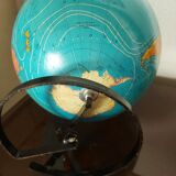 Globe terrestre , Mappemonde vintage tarides , 1977