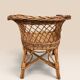 Child's chair in wicker and woven rattan