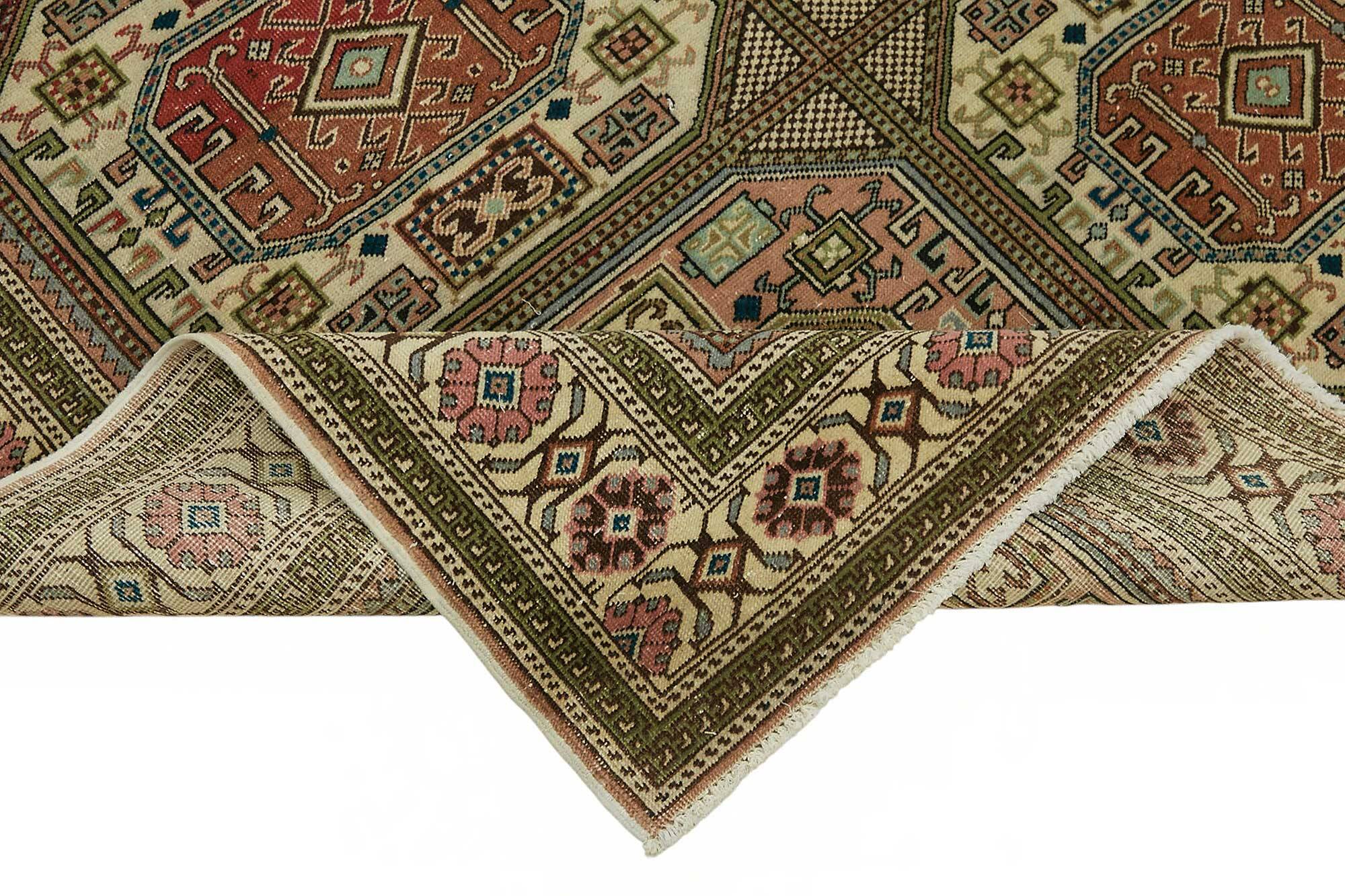 Turkish Wool Vintage Kayseri Rug 195 cm x 306 cm