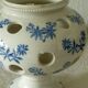 Vase pot a crocus en terre d'acier saint uze drome france