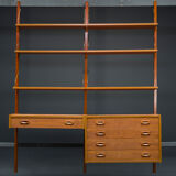Danish teak ps modular wall units by preben sørensen for randers møbelfabrik, 1960s, set of 11