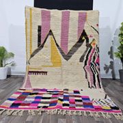 Handmade Berber rug in wool 2.5 x 1.5 m