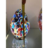 Contemporary Murano Glass Style Venetian Multicolored Millefiori Murrine Table Lamp