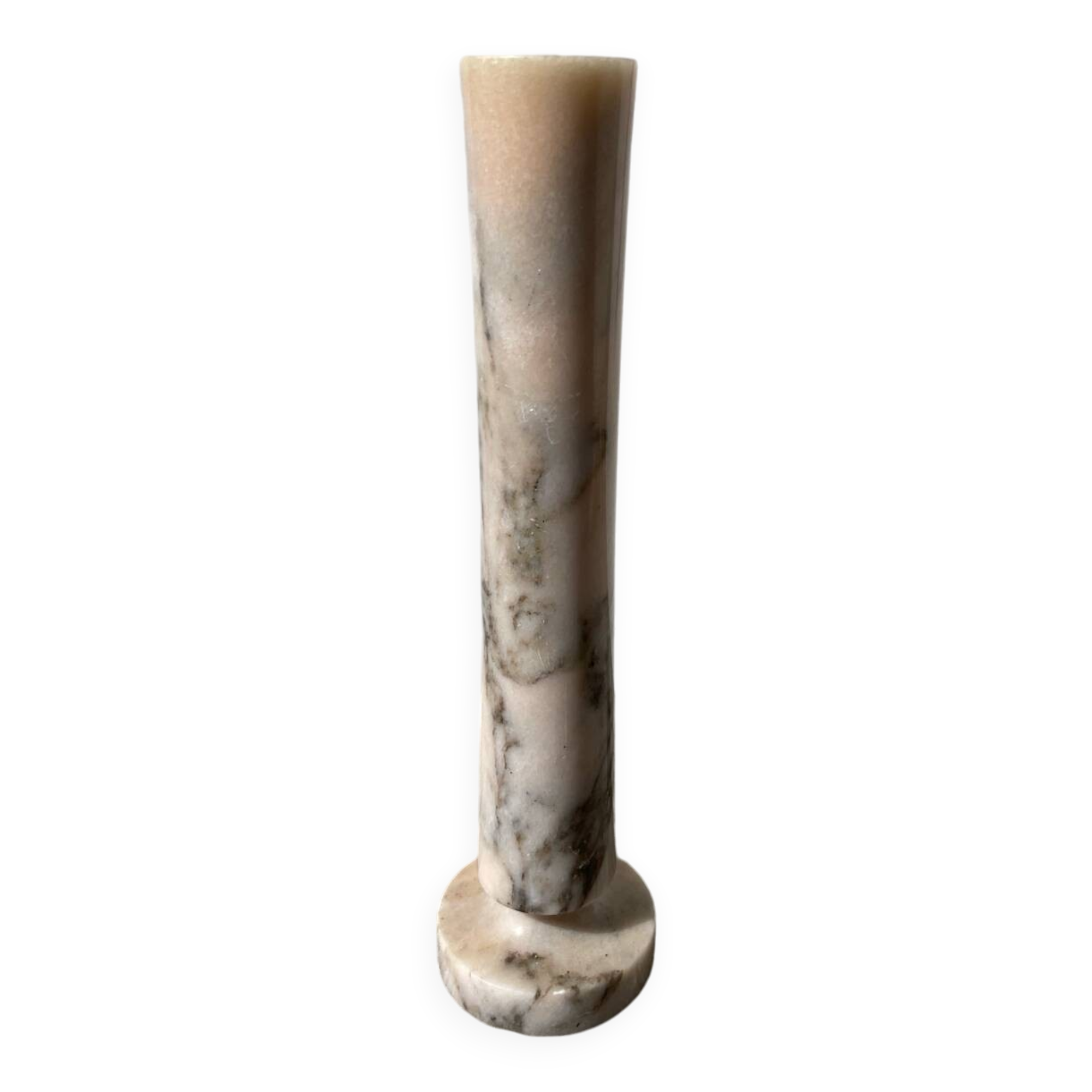 Vase marbre rose 1980