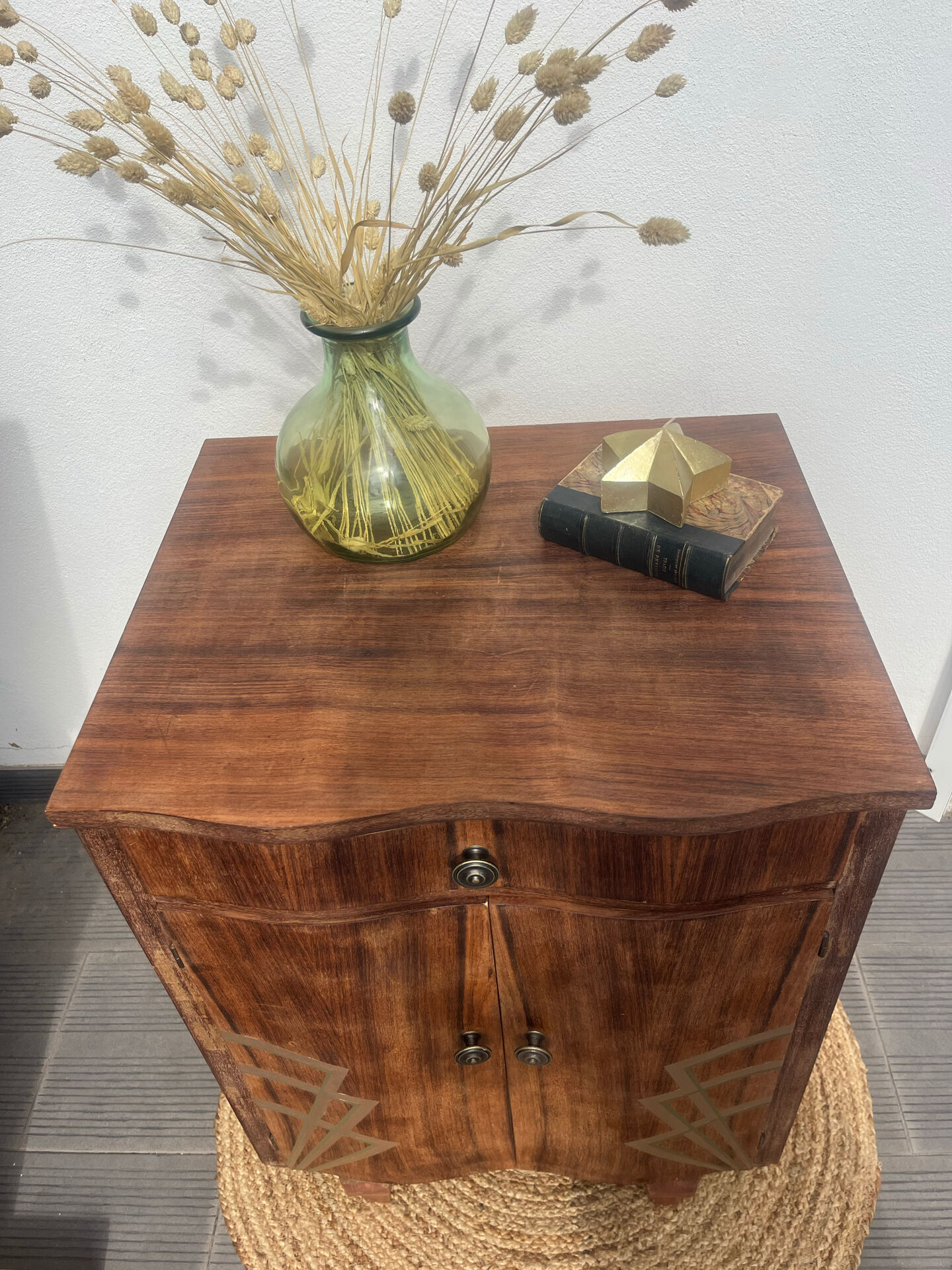 Art Deco sideboard with rounded doors