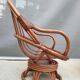 Paire fauteuils rotin pivotant avec coussin amovible