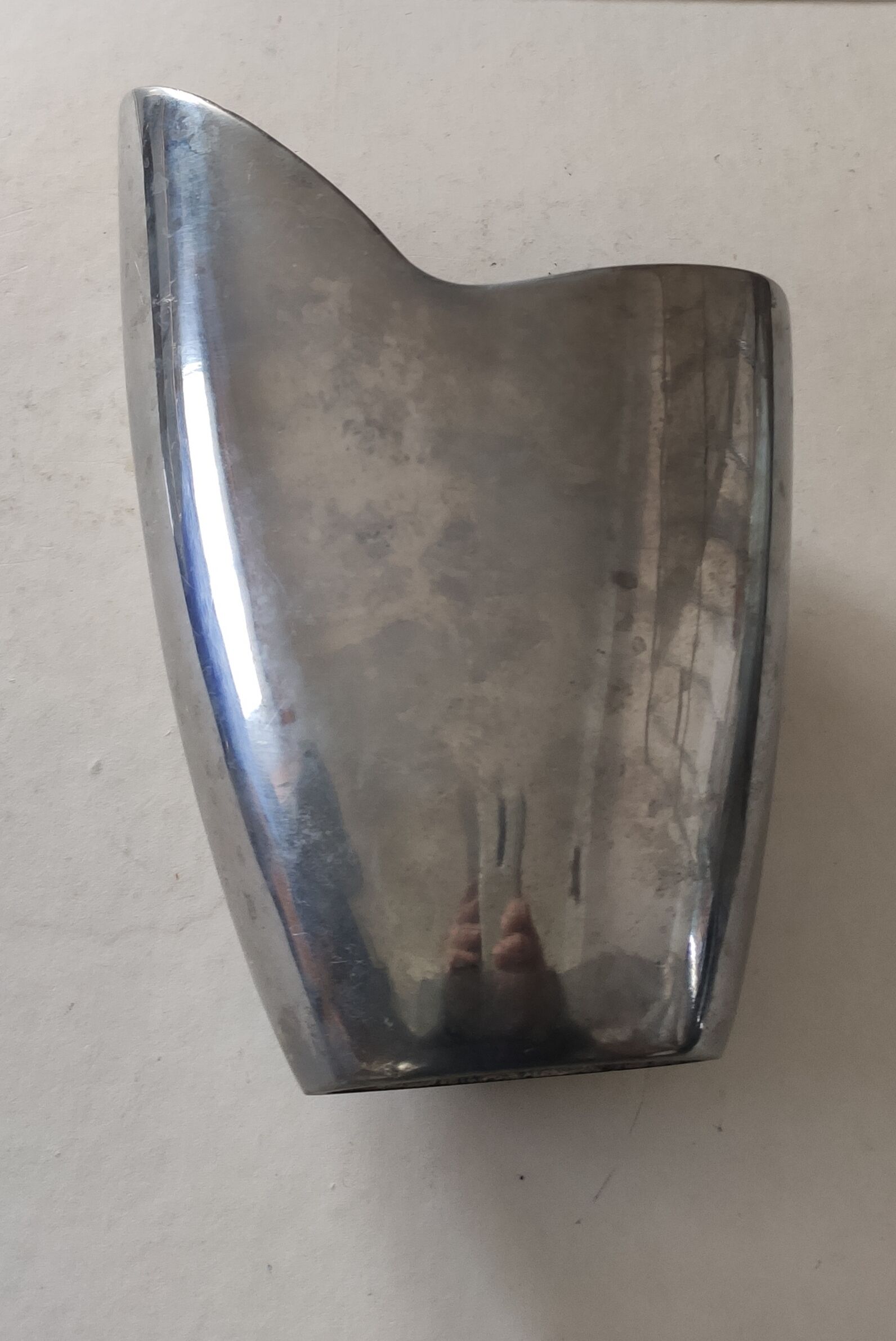 Vase Eva Efverlund aluminium fountain 80's