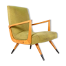 Italian modernist armchair pistachio 1950s