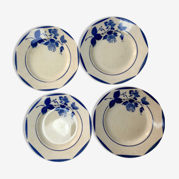 Lot de 4 assiettes à dessert Mona porcelaine de Gien