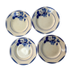 Set of 4 dessert plates Mona porcelain of Gien