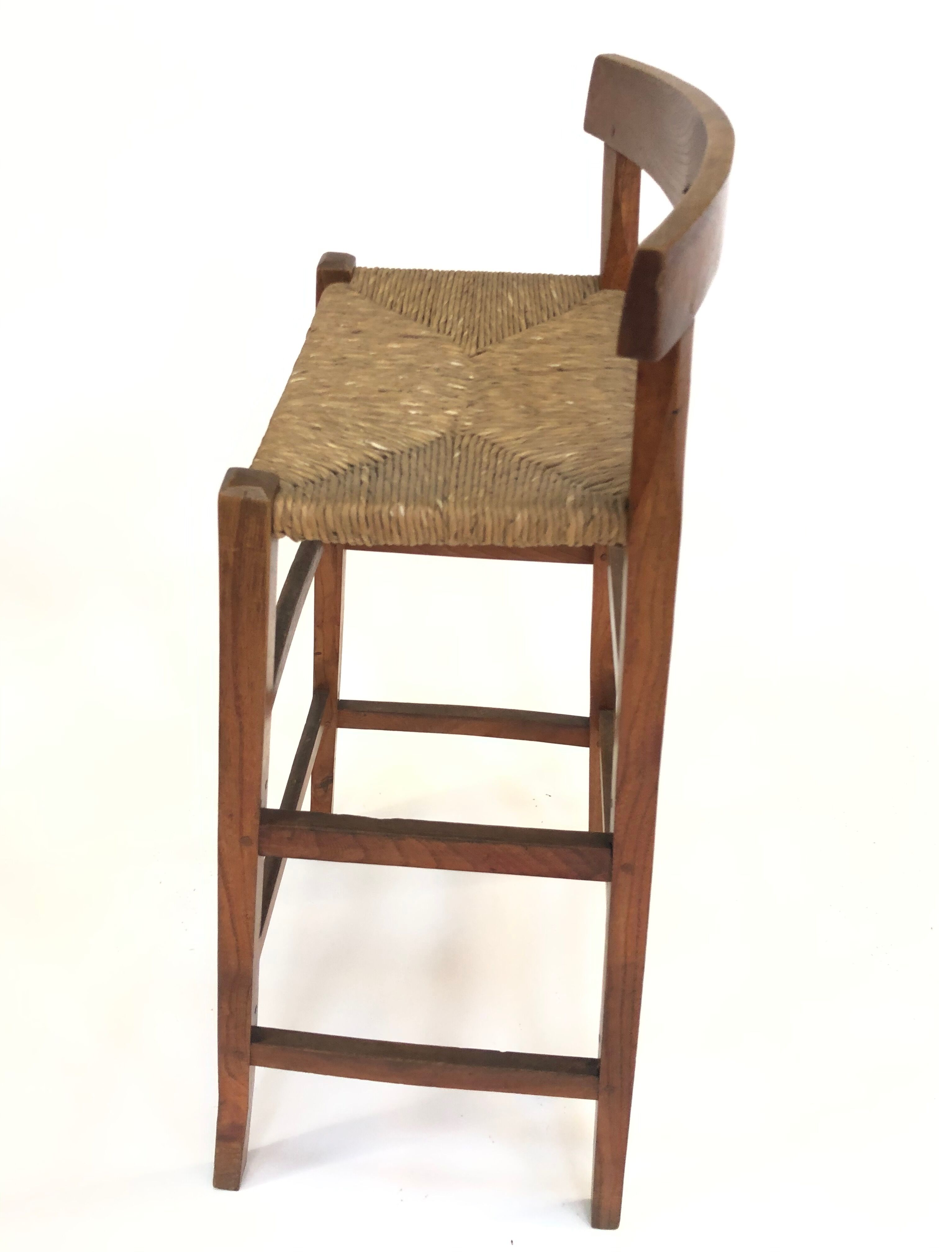 Minimalist wooden bar stool 40-50s
