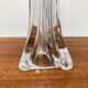 Lampe de table en verre française du milieu du siècle par Daum, années 1960