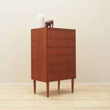 Teak chest of drawers, Danish design, 1970s, production: Denmark