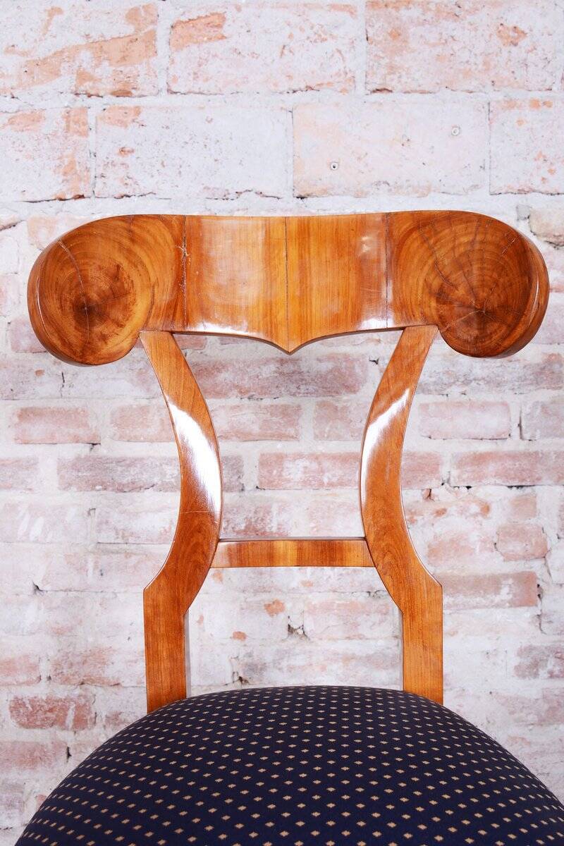 Biedermeier Cherrywood Chairs, Austria, 1820s, Set of 4