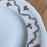 Set of 6 hollow porcelain plates