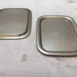 2 nickel steel trays circa 1930
