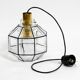 Beautiful rare original 60s  Limburg octagonal glass pendant lamp