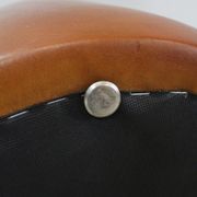 Sheep leather pouf