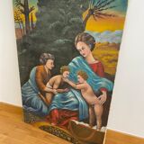 Painting on canvas 1970s style