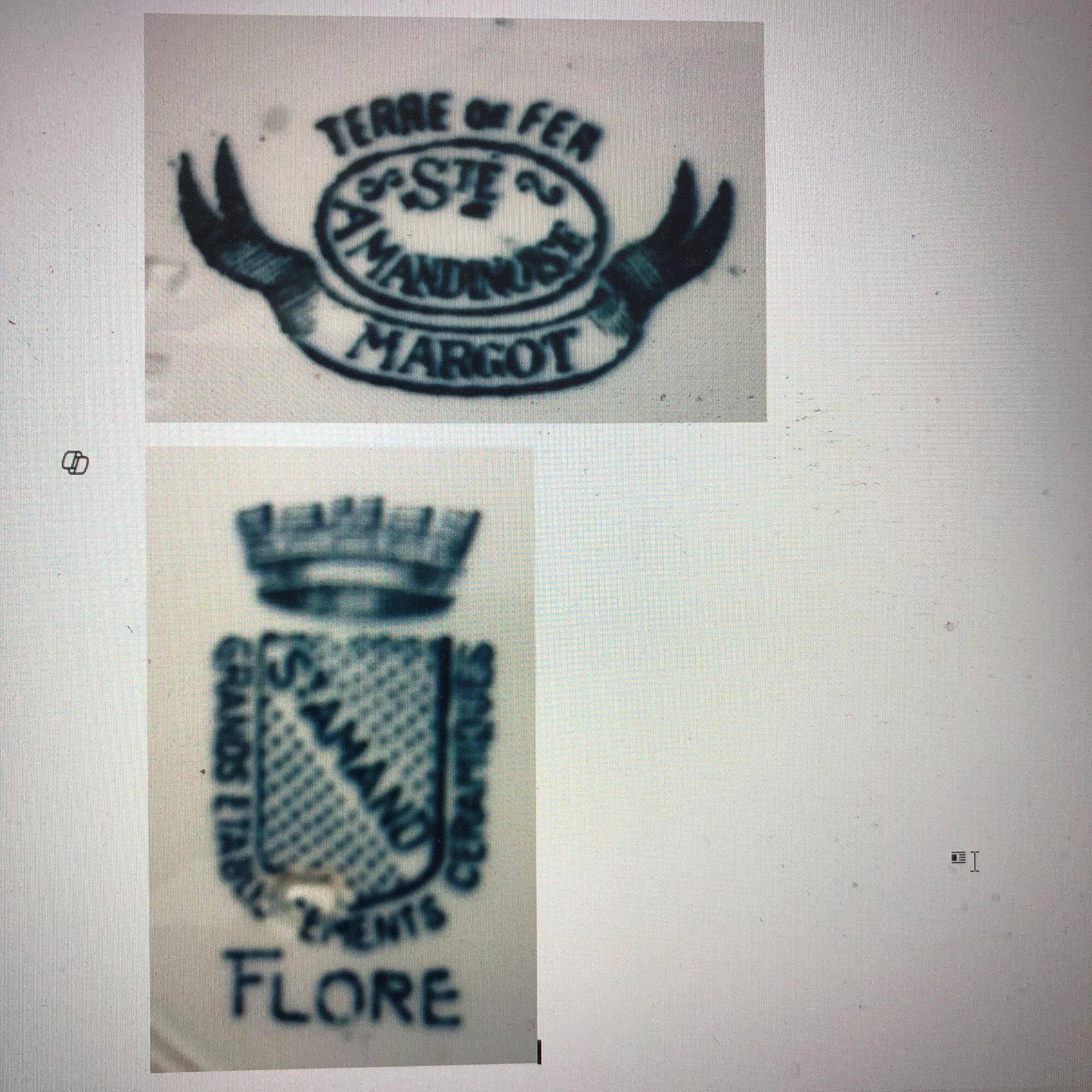 6 Assiettes Creuses “St-Amant- Grands Établissements Céramique"