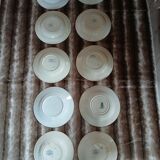 10 antique deep plates in ironstone