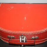 Small suitcase cardboard orange