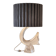 Lamp signed Daum France in crystal.