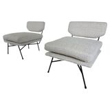 Mid-Century Modern Pair of 'Elettra' Armchairs by Stdio BBPR for Arflex, 1950s