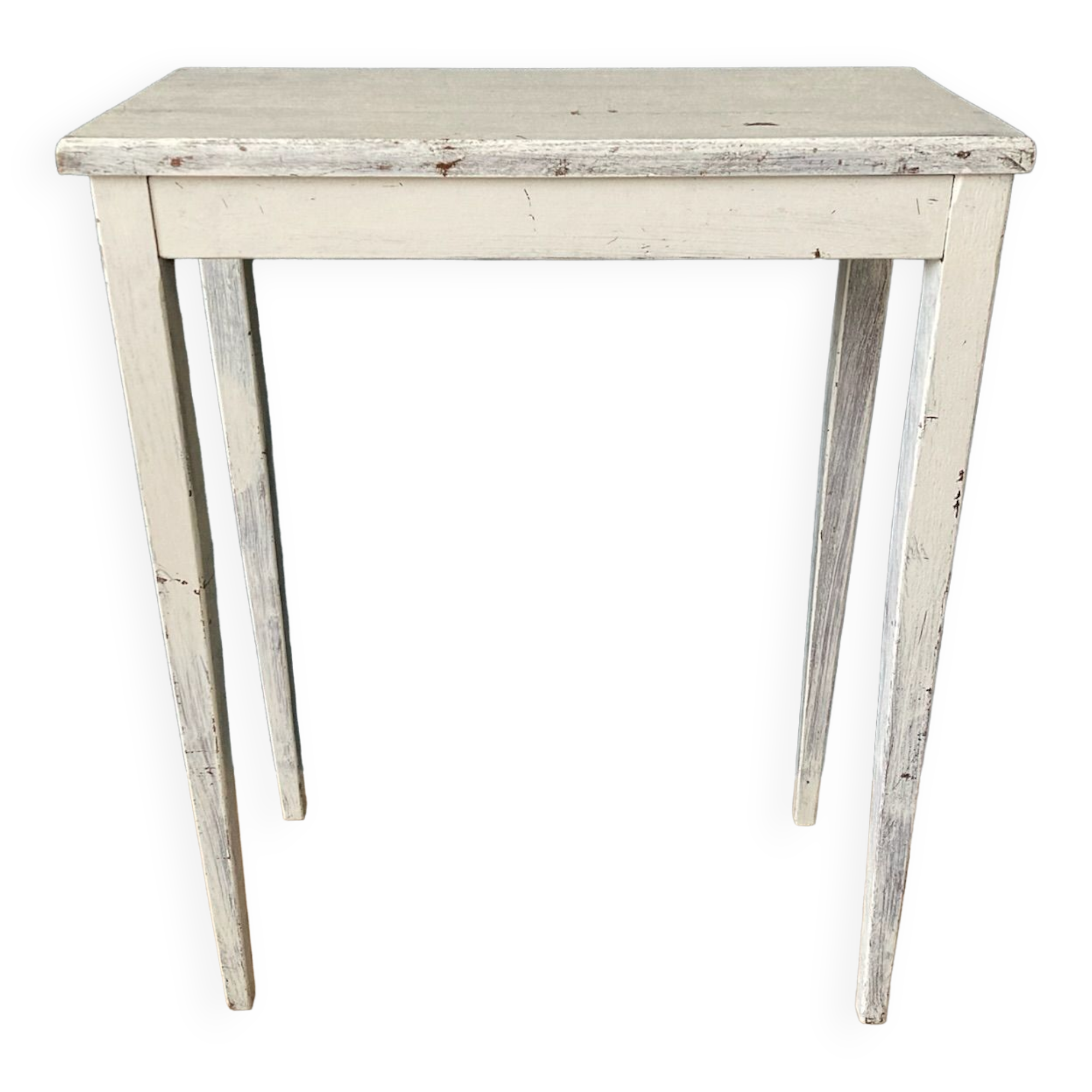 Side table in gray patinated oak