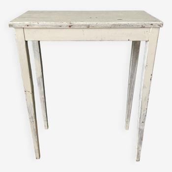 Side table in gray patinated oak