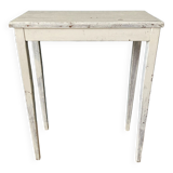 Side table in gray patinated oak