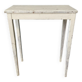Table d’appoint en chêne patinée grise