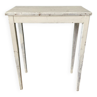Side table in gray patinated oak