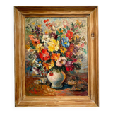 Still life with wild flowers, signed, early 20th century
