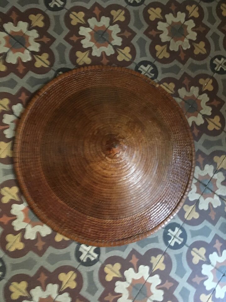 Old Asian flat hat