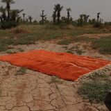 Moroccan Berber rug Mrirt orange terracotta