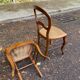 2 Louis Philippe caned chairs in solid wood from the 20th century