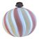 Italian Glass Swirlings Multicolors Pendant Sphere