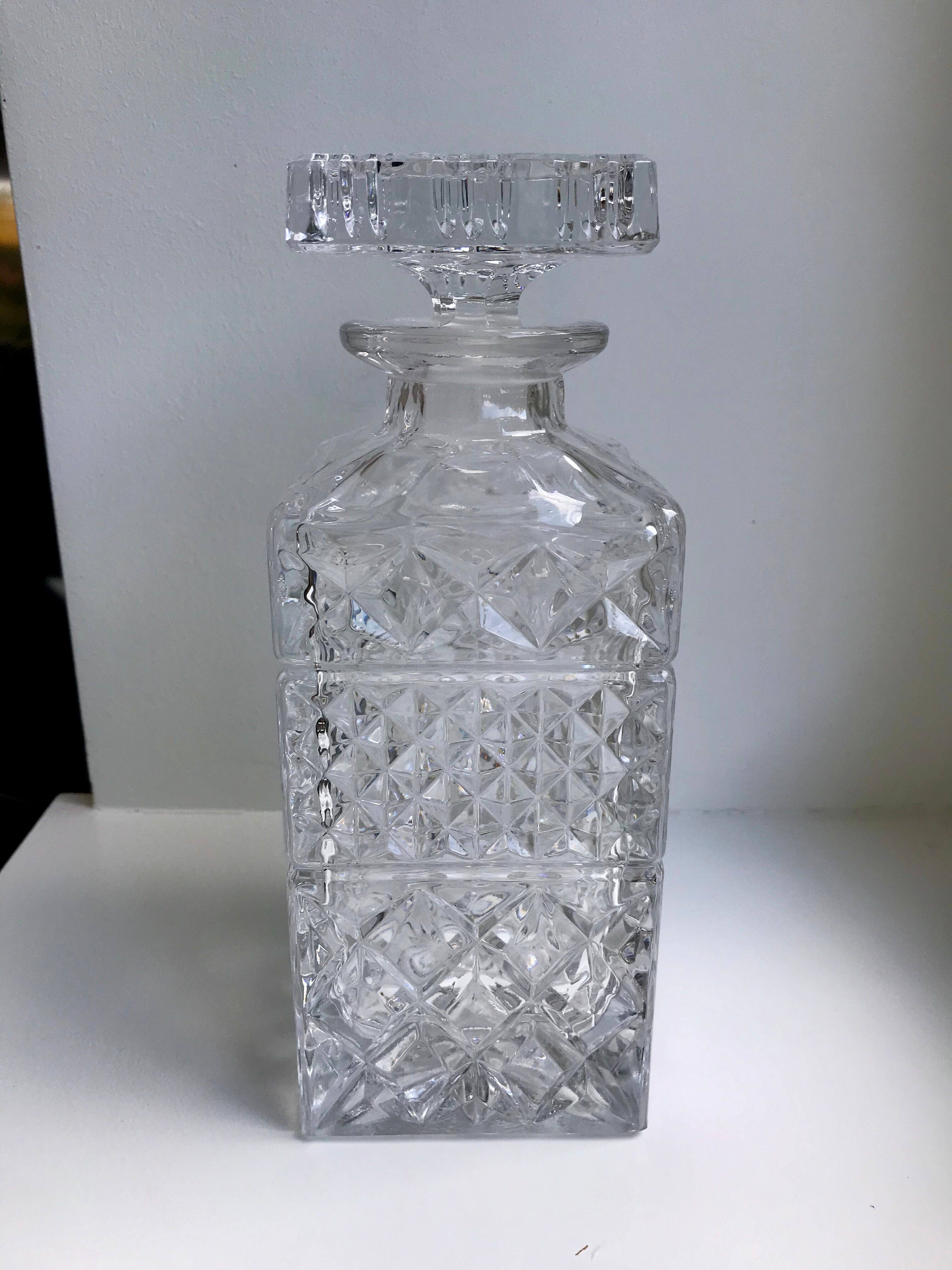 Crystal whisky decanter 60s-70s