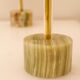 Mid-century modern Italian onyx and brass table lamps, set of 2