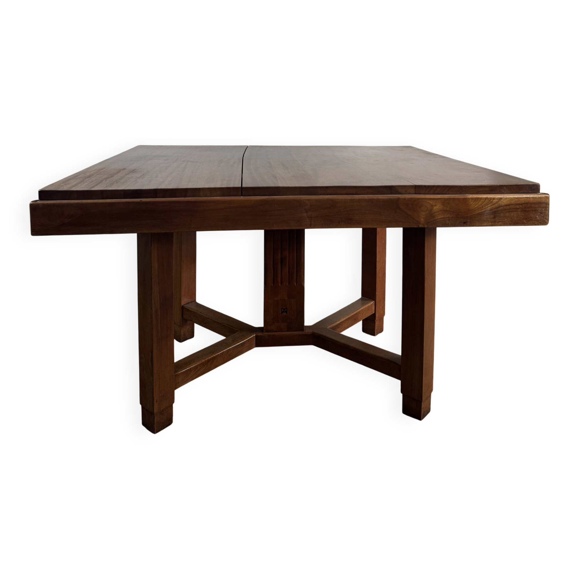 Art Deco dining table — Stamped Maurice Alet (1925–1935)