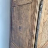 Armoire d'époque Louis XV 18éme en chêne et noyer massif Aérogommer