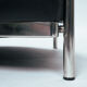 Zanotta onda black leather lounge chair, Italy 1980s