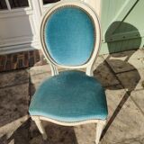 Louis XVI style stool and chair set